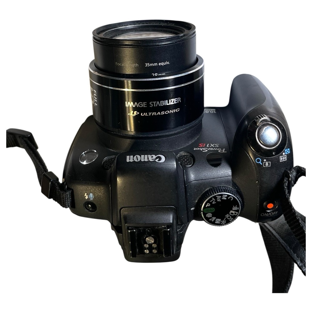 Canon PowerShot SX1 IS 10.0MP Digital Camera 20x Zoom Black PC1331 Japan Remote - Picture 13 of 16